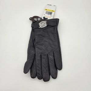 Michael kors leather gloves medium